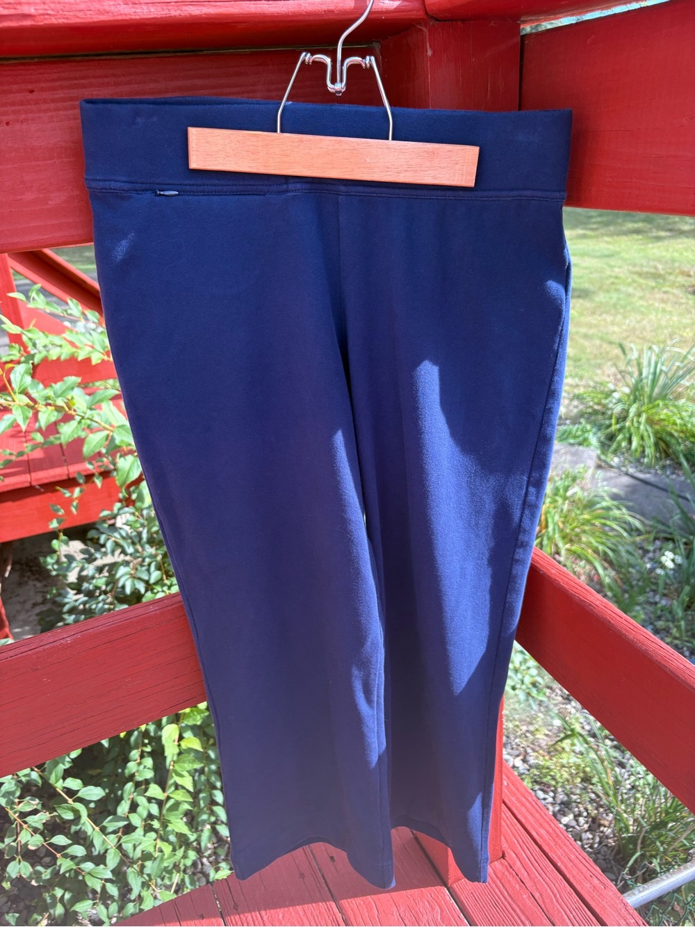 Lands’ End Navy Blue Pull-On Pants Size Small
